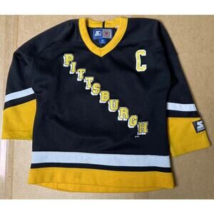 Starter NHL Hockey Jersey Pittsburgh Lemieux 66 Kids Medium